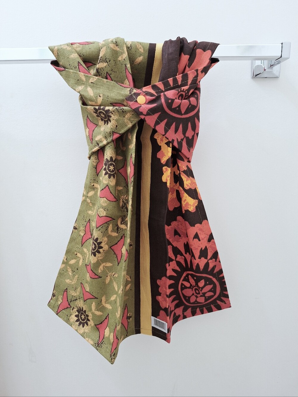 ❤️NEW! 9084-A ■Tuscan Sun Hang'N'Snap HAND Towel *20x28 🤍Orange Snap